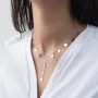 Кольє Монетки в білому золоті кіль01555 Онікс 41