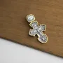 Срібний хрест (чорніння, позолота) 132729 Онікс