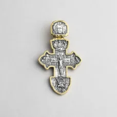 Срібний хрест (чорніння, позолота) 132729 Онікс Срібний хрест (чорніння, позолота) 132729 Онікс