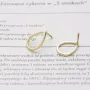 Сережки-пусети Великі крапельки у жовтому золоті 1.7*1.2 см с06316 Онікс