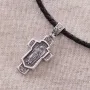 Срібний хрестик Ангел Хранитель 131965 Онікс