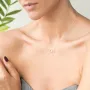 Золоте кольє Love кол01214 Онікс 45