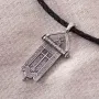 Серебряная ладанка Божья матерь с чернением 13602 Оникс