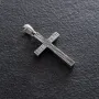 Серебряный крестик с чернением 132700ч Оникс