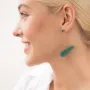 Золоті сережки з фіанітами.