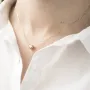 Золоте кольє з сердечком кол01339 Онікс 40