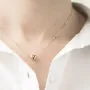 Золоте кольє з сердечком кол01339 Онікс 40