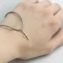 Серебряный крестик с фианитом 131506 Оникс