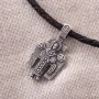 Серебряный крест с чернением 13441 Оникс