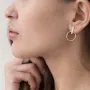 Золотые серьги - пусеты Уверенность с06681 Оникс