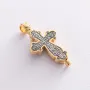 Серебряный крестик-мощевик с распятием 132497 Оникс