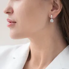 Срібна каблучка з фіанітами 12513 Онікс.