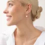 Золотые серьги - пусеты Сердечки с07332 Оникс