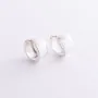 Серебряные серьги Кольца 122786 Оникс