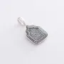 Серебряная ладанка Казанская Божья Матерь 132993 Оникс 3.40 г