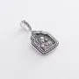 Серебряная ладанка Казанская Божья Матерь 132993 Оникс 3.40 г
