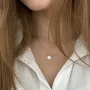 Серебряное колье Знак зодиака Дева 181052діва Оникс 45