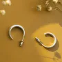 Серебряные серьги - пусеты Сара 122999 Оникс