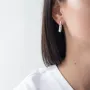 Серебряные серьги Минимализм 122568 Оникс