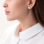 Золоті сережки з сапфіром і діамантами.