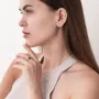 Серебряные серьги с кварцом и фианитами 2923/9р-QGR Оникс