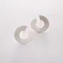 Серебряные серьги-пусеты Головокружение (матовые) 122573 Оникс