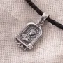 Серебряная ладанка с Божьей Матерью 131223 Оникс