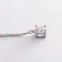 Серебряное колье с фианитами 181096 Оникс 45