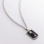 Мужское серебряное колье Пуля Zancan EXC331 60 Черный
