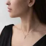 Золотий хрестик з діамантами і фіанітами.
