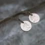 Парные серебряные кулоны Символ нашей любви 132724пара Оникс