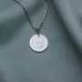 Серебряный кулон с гравировкой Безусловная любовь 132724без Оникс