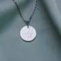 Серебряный кулон с гравировкой Безусловная любовь 132724без Оникс