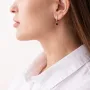 Серьги Клевер в красном золоте (эмаль) с07469 Оникс