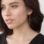 Серьги Завиток из красного золота с06402 Оникс