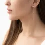 Золоті сережки з фіанітами.