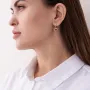 Серьги Сердечки в красном золоте (эмаль) с07468 Оникс