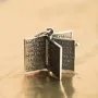 Срібна підвіска Книга з молитвою Отче Наш (чорніння) 132732 Онікс