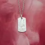 Срібний жетон Рука в руці Онікс