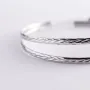 Серьги - кольца в серебре (5.9 см) 122952 Оникс