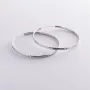 Серьги - кольца в серебре (5.9 см) 122952 Оникс
