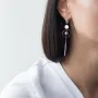 Золотые серьги Солнце на английской застежке с05541 Оникс