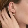 Золотые серьги Крестики с04412 Оникс