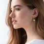 Серьги Клевер в красном золоте с06860 Оникс