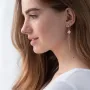 Серьги Клевер в красном золоте с06860 Оникс