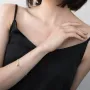 Золотий браслет Серце б03951 Онікс 19