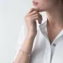 Срібний браслет з метелик (фіаніт) 141336 Онікс 19