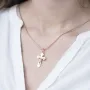 Золотий православний хрестик п02337 Онікс