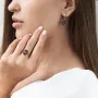 Золоті сережки з фіанітами.