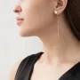 Серьги-протяжки в красном золоте (фианиты) с06728 Оникс